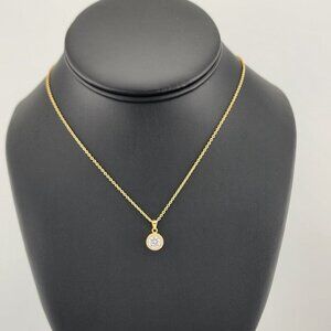 New 925 Silver Round Gemstone Necklace – Gift-Ready Jewelry for Women